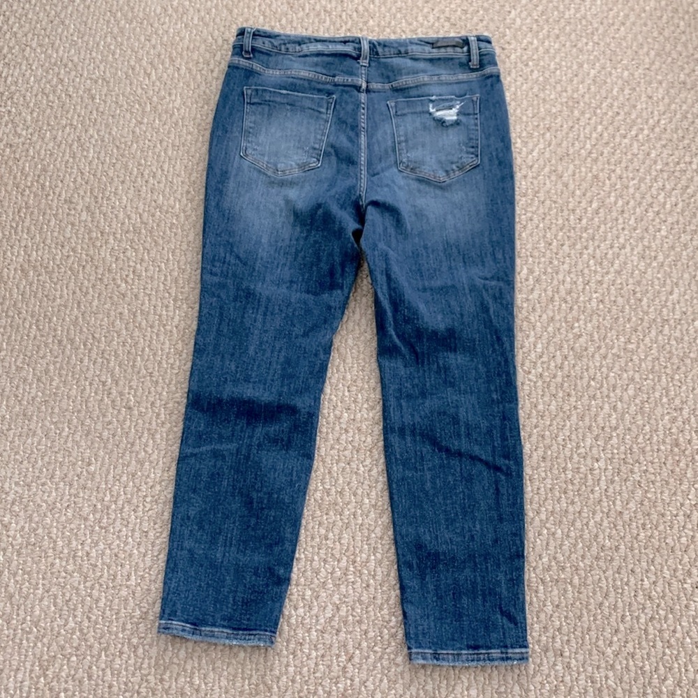 Risen Button Fly Patch Pocket Roll-Up Skinny - image 6